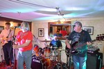 The Buzz band at The Kings Arms, Tamerton Foliot. Twenty third of August, two-thousand and fourteen.