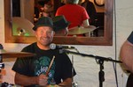 The Buzz band at The Kings Arms, Tamerton Foliot. Twenty third of August, two-thousand and fourteen.