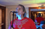 The Buzz band at The Kings Arms, Tamerton Foliot. Twenty third of August, two-thousand and fourteen.
