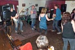 The Buzz band at the Anchor Inn, Hartland, Devon twenty fifth of January two thousand and fourteen.
